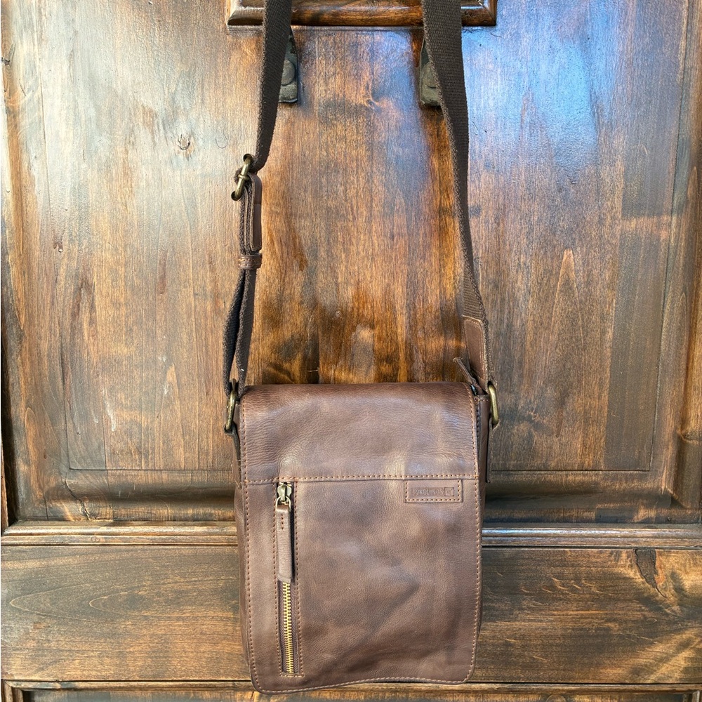 Dark Brown PIKOLINOS Leather Crossbody (Unisex)